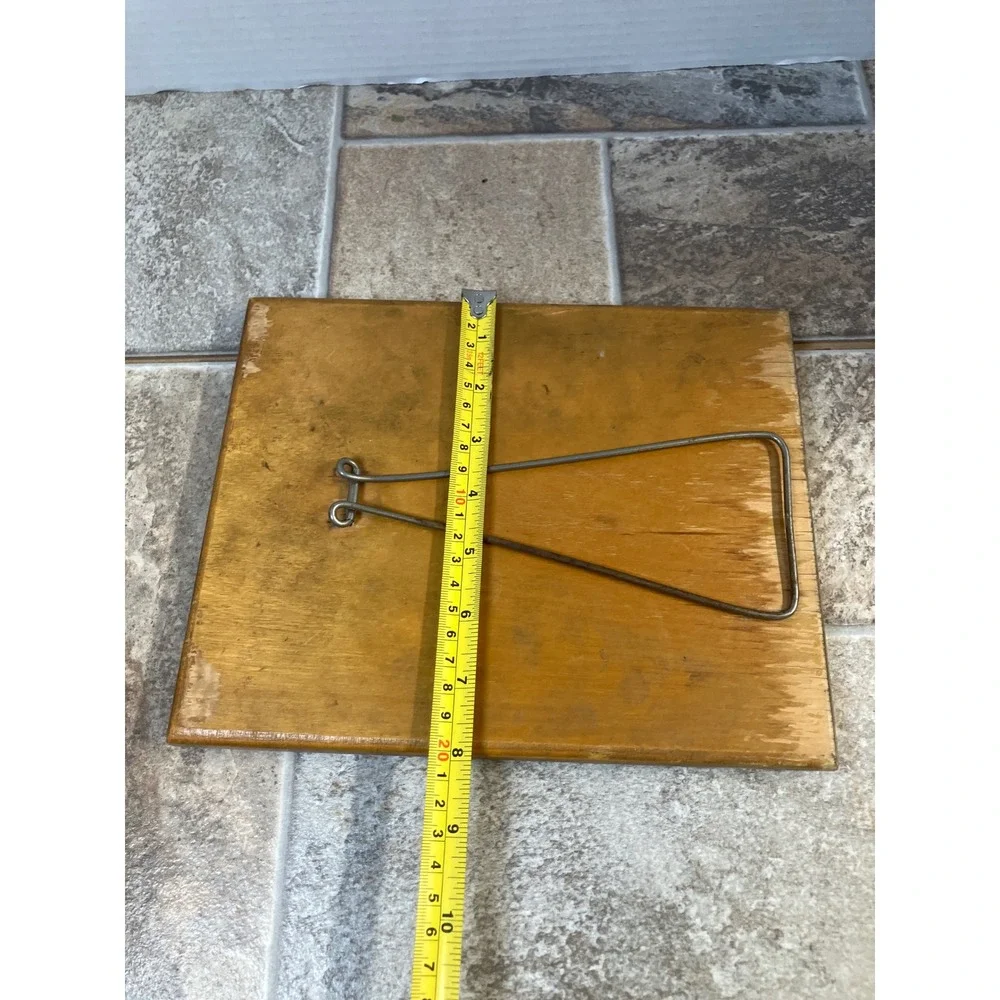 Vintage Tabletop Mirror Wood‎ Back Easel Stand